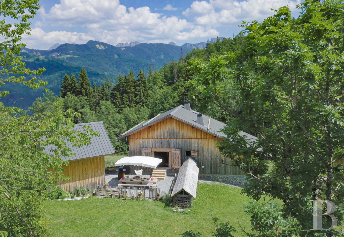 En Haute-Savoie, non loin de Morzine, une grange chalet traditionnelle en plein alpage - photo  n°37